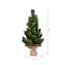 19" Unlit Spruce Sapling Artificial Christmas Tree in Burlap Base